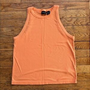 Rachel Zoe Orange Ribbed Tank Top Size XL